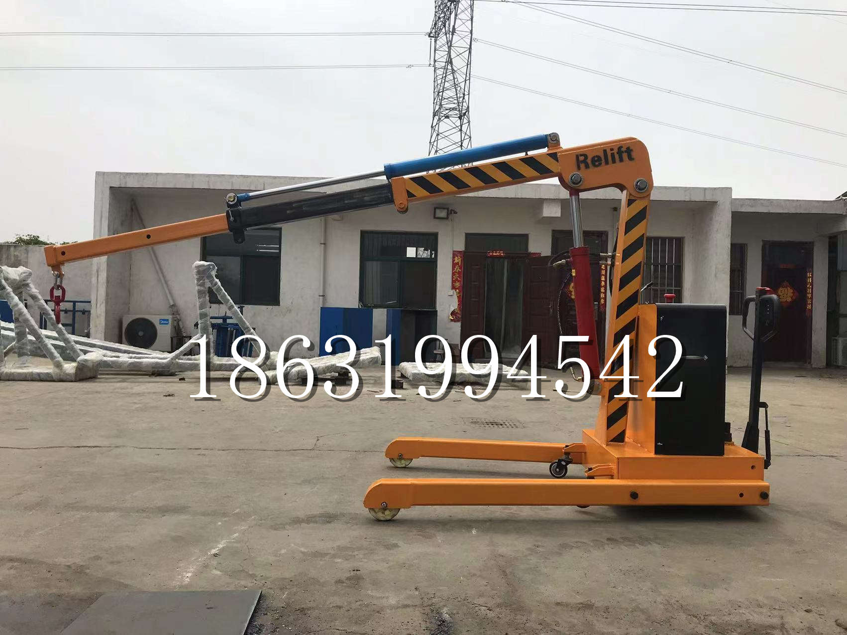 太保市久征定做3吨三轮随车吊 农用园林绿化移树吊 平板工程用小吊机